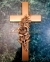 Широкий хрест із квітами із бронзи 2412 Jorda 1