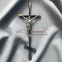 Православний хрест із латуні 10,5х26 см арт.004 0