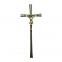 Крест строгий из латуни 139 0