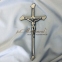 Крест католический из латуни 14х34 см арт.018 0