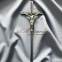 Крест латунный католический 13х35 см арт.008 0
