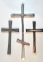 Крест из латуни 230 мм православный, без перемычки, арт 12 0