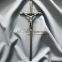 Крест латунный православный 13х35 см арт.009 0