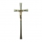 Крест строгий из латуни 139 2