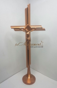 Хрест підлоговий з бронзи з розп'яттям 24363 Caggiati