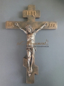 Правславный крест с распятием из искусственного камня ДН-016