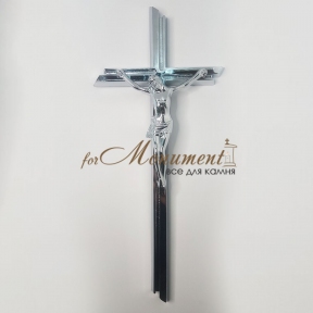 Крест современный католический с распятием К10 хром