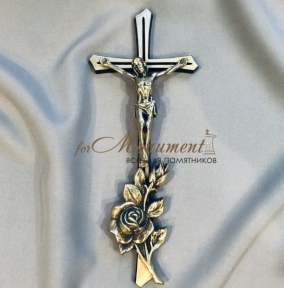 Хрест із трояндами 30х12 см арт.007_1
