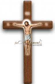 Крест фарфоровый с декором