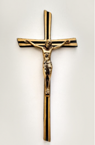 Крест из латуни 240 мм католический, арт.12, арт 11