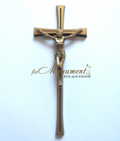 Хрест з католицьким розп'яттям з бронзи арт 2620 Jorda