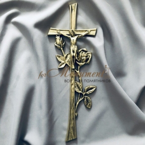 Крест с розами 38,5х14 см арт.034