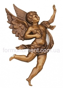 Барьеф ангела бронза 17x11 см 31040 Caggiati