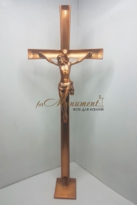 Крест напольный из бронзы с распятием 23305 Caggiati