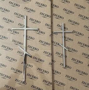 Крест православный нержавеющая сталь 4мм, арт 1827, Польша