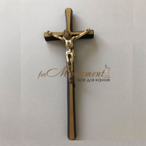 Невеликий католицький хрест із розп'яттям 054