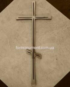 Хрест із латунного сплаву 420 мм православний, арт. 34