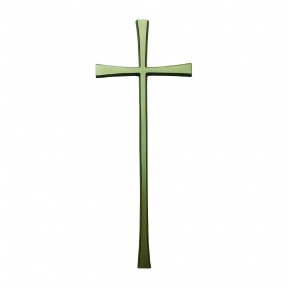Крест строгий из латуни 139