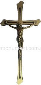 Хрест православний із латуні 14х34 см арт.018_1