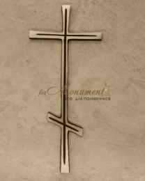 Крест из латунного сплава 280 мм православный, арт 17