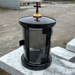 ЛампадаПреміум з круглим скляним  корпусом