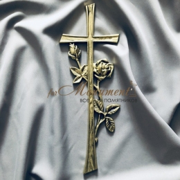 Крест с розой 38,5х14 см арт.132