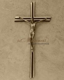 Крест из латуни 200 мм католический, арт.10