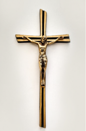 Хрест із латуні 240 мм католицький, арт.11, арт 12