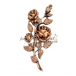 Гілки троянди із бронзи 18х8 см арт.1984 Jorda