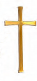 Хрест 25 см без розп'яття К03