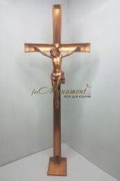 Крест напольный из бронзы с распятием 23305 Caggiati