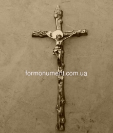 Крест из латунного сплава 280 мм православный, без перемычки. арт 18