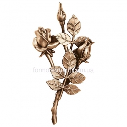 Гілки троянди бронза 3743 dx Lorenzi (Лорензі) 13х25 см