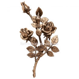 Гілка із трояндами бронза 3745 dx Lorenzi (Лорензі) 16x30 см