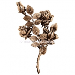 Гілка троянд бронза 3749 dx Lorenzi (Лорензі) 16x30 см