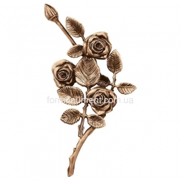 Гілка троянд бронза 3751 dx Lorenzi (Лорензі) 14х27 см