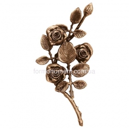 Гілка троянд бронза 3751 sx Lorenzi (Лорензі) 14х27 см