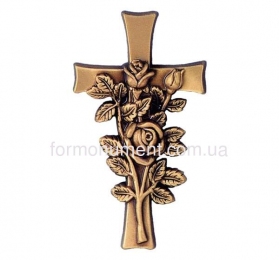 Крест с розами 13,5 см арт.2409 Jorda