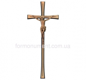 Крест с распятием из бронзы 2624 Jorda 40x16 см