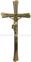 Крест с распятием латунь 12х24 см арт.015