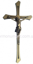 Крест католический из латуни 14х34 см арт.018