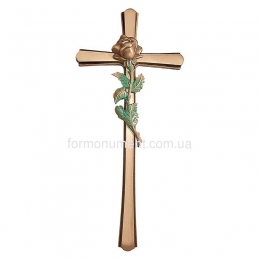 Крест с розой 2180 Lorenzi (Лорензи) 18х40 см