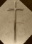 Хрест із латунного сплаву 420 мм православний без перемички, арт. 33