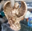 Статуя задумчивый ангел девочка А19 бронза
